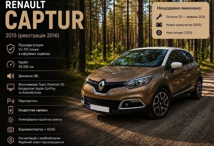 Продам Renault Captur 1.2 TCe EDC (12 2014 року у Ужгороді