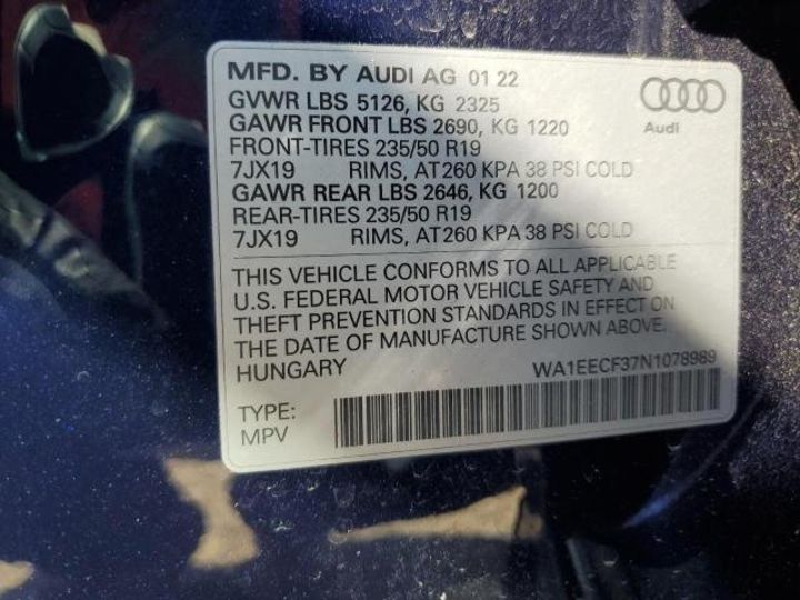 Продам Audi Q3 PREMIUM PLUS S LINE 45 2022 года в Киеве