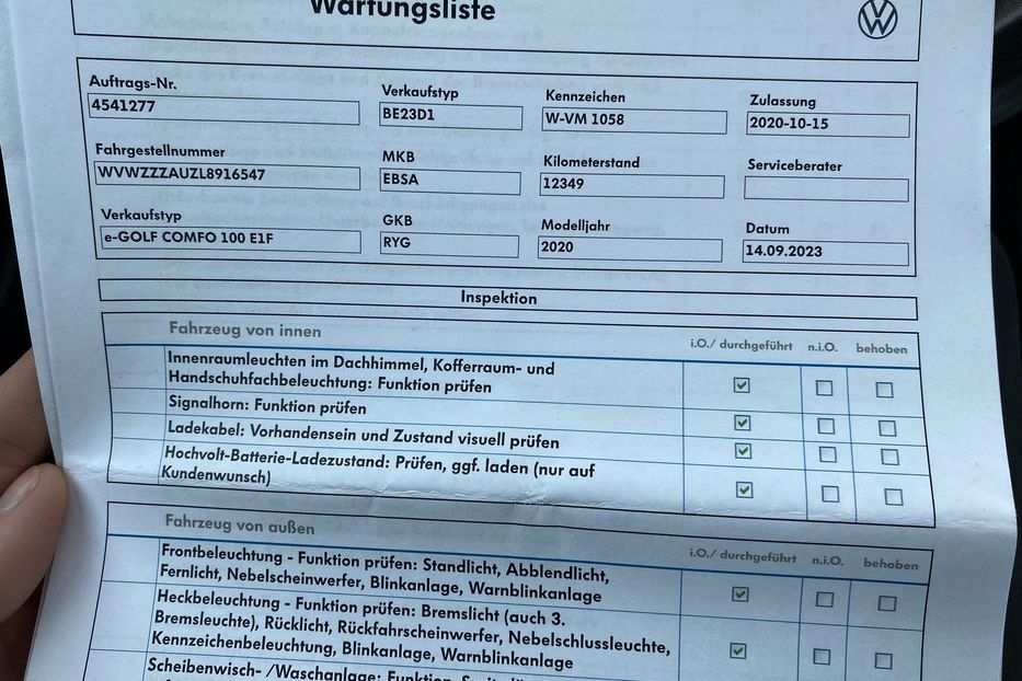 Продам Volkswagen e-Golf 35.8 kWh Тепловий насос 2020 года в Львове