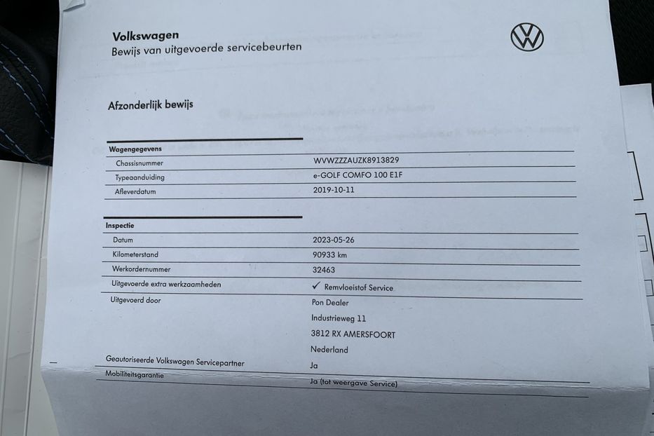 Продам Volkswagen e-Golf Full LED Камера Тепловий насос 2019 года в Львове