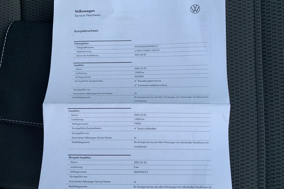 Продам Volkswagen e-Golf АдаптивнийкруїзСама паркується 2020 года в Львове