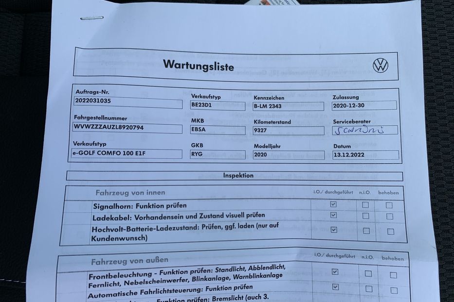 Продам Volkswagen e-Golf Адаптивнийкруїз,Cockpit+Колеса 2020 года в Львове