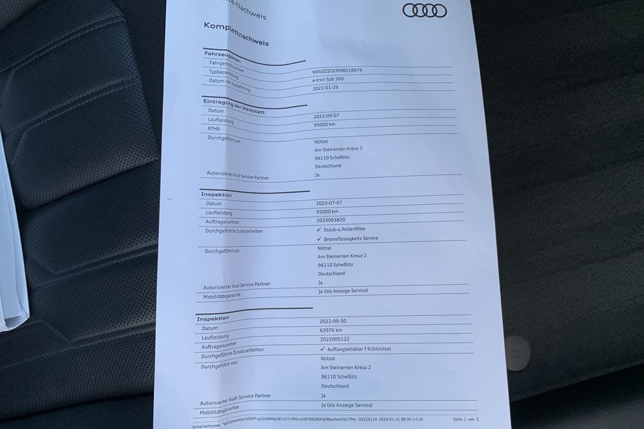 Продам Audi E-Tron SPORTBACK 55 S-LINE FULL LED 2021 года в Львове