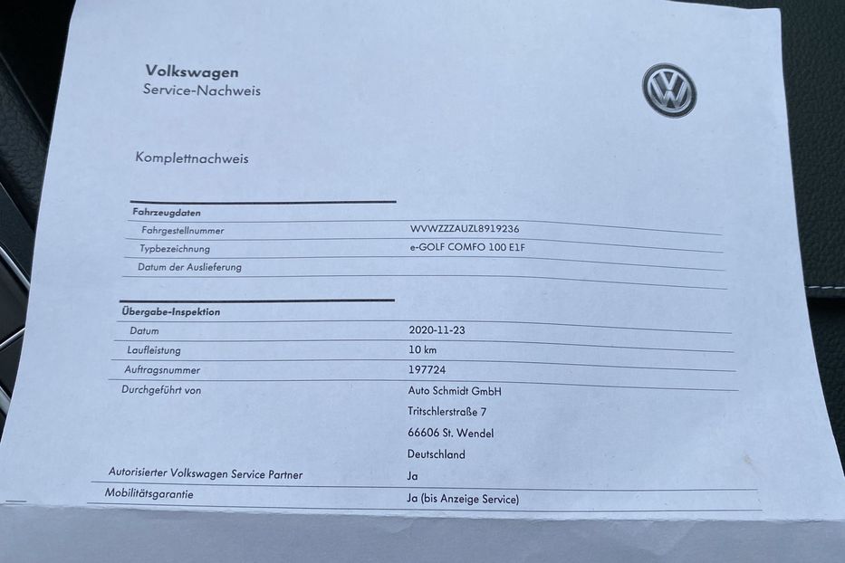 Продам Volkswagen e-Golf FullLEDМертвізониКруїзCCS 2020 года в Львове