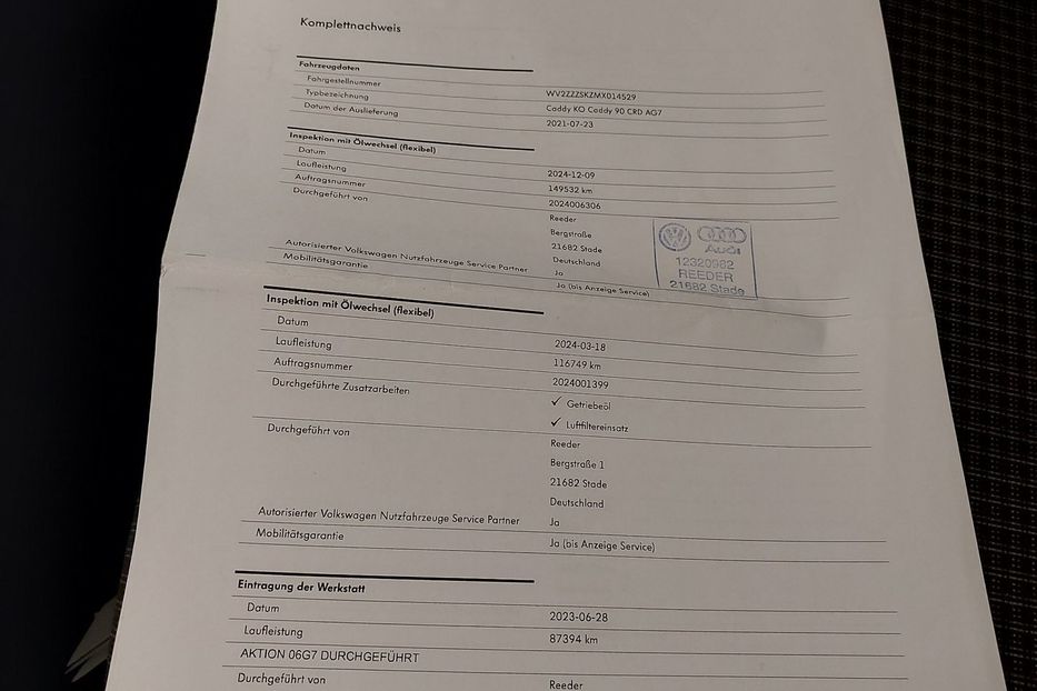 Продам Volkswagen Caddy пасс. Заявлено рідна фарба v4529  2021 года в Луцке