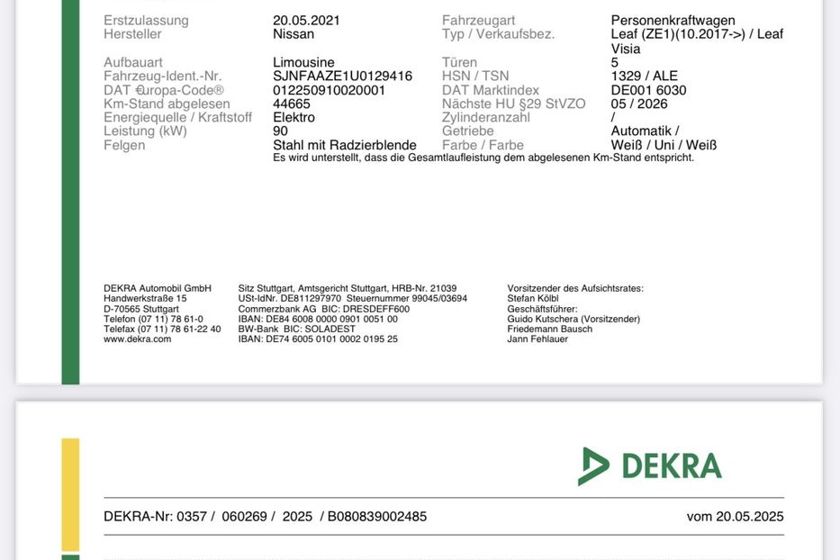 Продам Nissan Leaf 40 KW/H,vin 9416 2021 года в Житомире