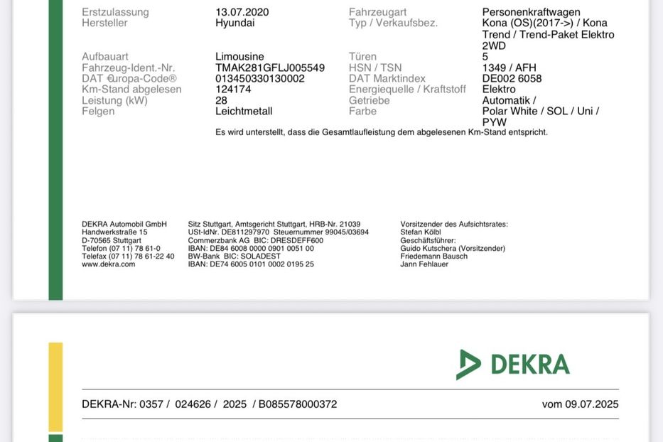 Продам Hyundai Kona 64KW/H,vin 5549 2020 года в Житомире