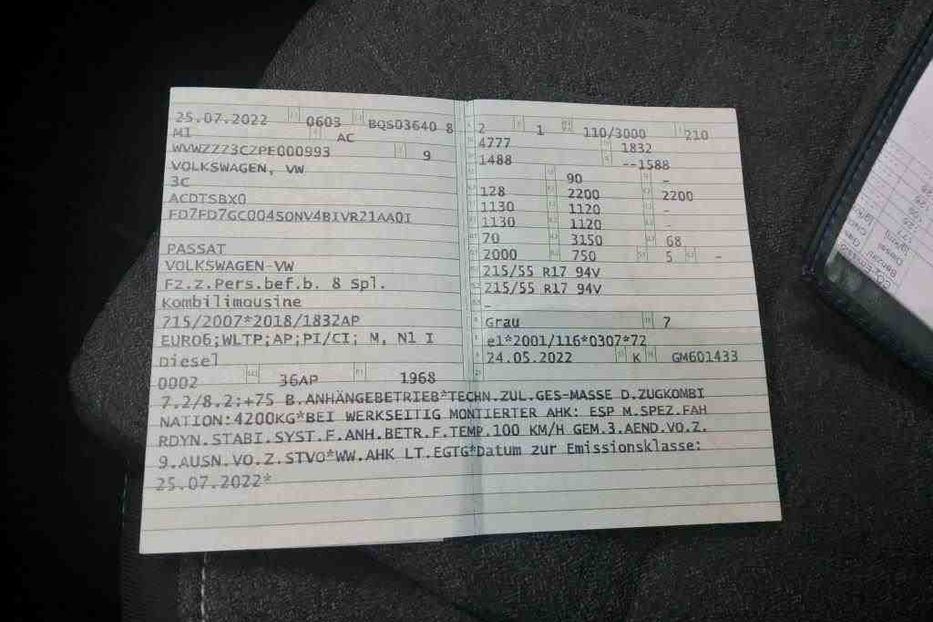 Продам Volkswagen Passat B8 Рідна фарба v0993 2022 года в Луцке