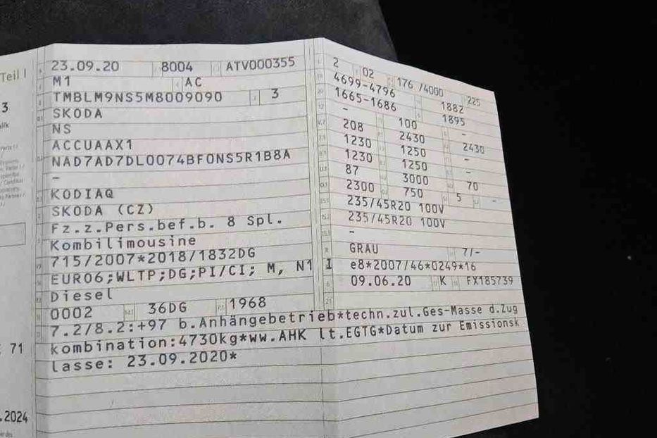 Продам Skoda kodiak VRS В РІДНІЙ ФАРБІ v9090 2020 года в Луцке