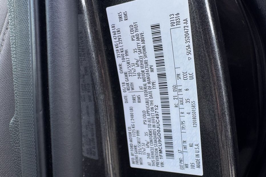 Продам Ford Escape (COMIS) 4х4 2018 года в г. Умань, Черкасская область